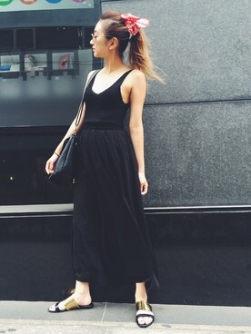 佐々木彩乃さん（レディース・161cm）の夏コーディネート