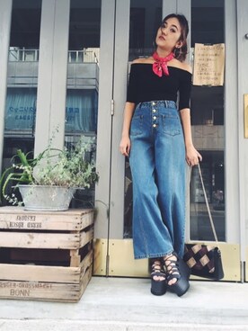 佐々木彩乃さん(レディース・161cm)の夏コーディネート