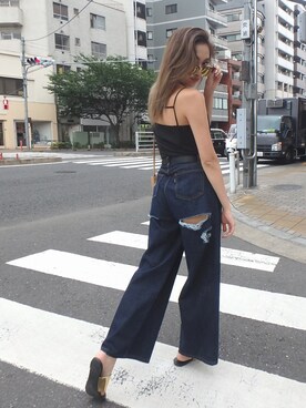 佐々木彩乃さん（レディース・161cm）の夏コーディネート