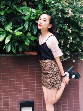 佐々木彩乃さん（レディース・161cm）の夏コーディネート