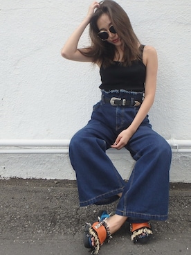 佐々木彩乃さん（レディース・161cm）の夏コーディネート