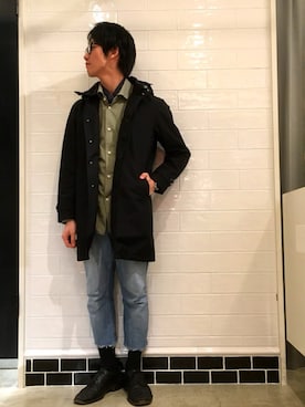 「アイテム（ステンカラーコート）」を使った、☀︎さん（メンズ・171cm・10代）の秋コーディネート