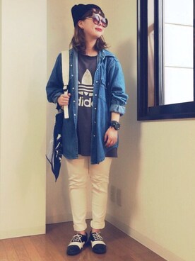 「LIP（リップ）のアイテム」を使った、kumiosadaさん（レディース・155cm）の春コーディネート