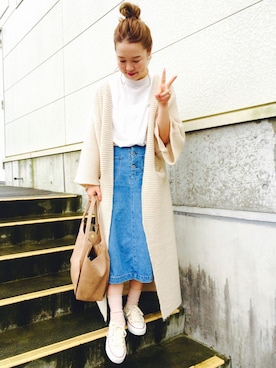 「ラブ＆ピース2016」｜「アイテム（その他アウター）」を使った、kumiosadaさん（レディース・155cm）の秋コーディネート