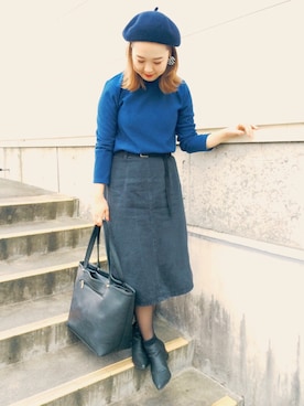 「Factor=（ファクターイコール）のアイテム（帽子）」を使った、kumiosadaさん（レディース・155cm）の秋コーディネート