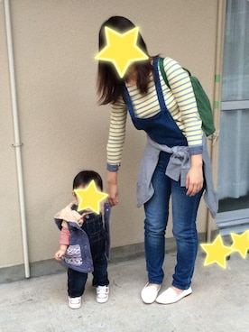 「coca（ANDEX shoes product）（コカ）のアイテム（Tシャツ/カットソー）」を使った、不二子さん（レディース・164cm）の秋コーディネート