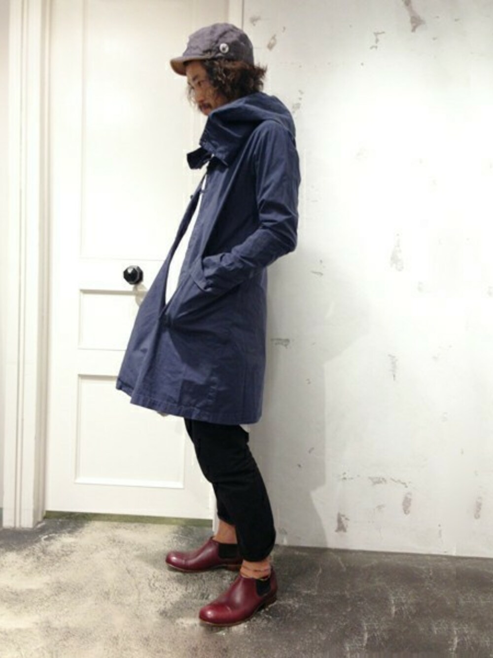 「Johnbull Private laboのシャツコート(12342)（モッズコート、グレー系）」を使った、Johnbull Private laboさん（メンズ・176cm）の夏コーディネートの1枚目の写真