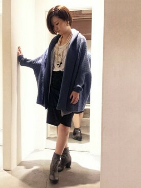 「Johnbull Private labo（ジョンブルプライベートラボ）のアイテム（その他アウター）」を使った、Johnbull Private laboさん（レディース・159cm）の秋コーディネート
