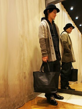 「Johnbull Private labo（ジョンブルプライベートラボ）のアイテム（パーカー）」を使った、Johnbull Private laboさん（メンズ・170cm）の秋コーディネート