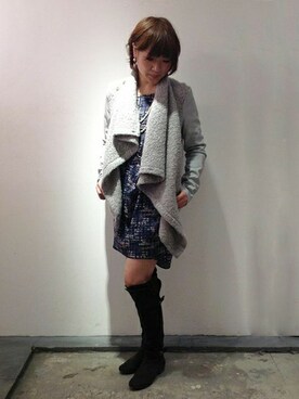 「Johnbull Private labo（ジョンブルプライベートラボ）のアイテム（ワンピース）」を使った、Johnbull Private laboさん（レディース・158cm）の冬コーディネート