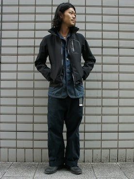 「Johnbull Private labo（ジョンブルプライベートラボ）のアイテム（ブルゾン）」を使った、Johnbull Private laboさん（メンズ・173cm）の秋コーディネート