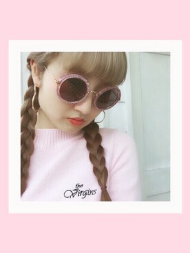 「ピンクニット」｜二宮 梨緒さん（レディース・159cm）の夏コーディネート