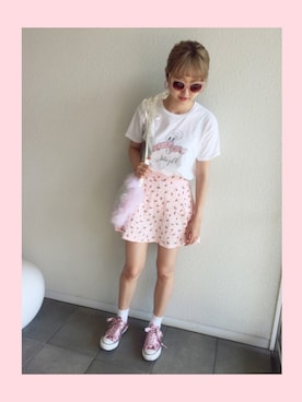 「Virginis（バージニス）のアイテム」を使った、二宮 梨緒さん（レディース・159cm）の夏コーディネート