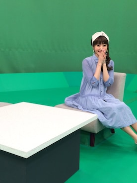 「アイテム（シャツワンピース）」を使った、久保 ユリカさん（レディース・163cm・20代）の秋コーディネート