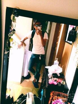 「Chrome Hearts」｜「アイテム（モカシン/デッキシューズ）」を使った、津吹 未来さん（メンズ・170cm）の春コーディネート