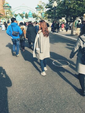 「American Eagle（アメリカンイーグル）のアイテム（デニムパンツ、その他）」を使った、Hanaさん（レディース・157cm）の秋コーディネート