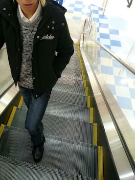 「GOTCHA（ガッチャ）のアイテム（ジャケット/アウター）」を使った、仮面ライアーさん（メンズ・171cm）の秋コーディネート