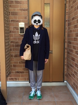 「Yシャツ」｜「アイテム（パンツ）」を使った、Ｕ→さん（レディース・156cm）の冬コーディネート