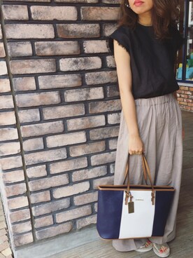 「& chouette（アンドシュエット）のアイテム（その他）」を使った、sayakoさん（レディース・150cm）の夏コーディネート