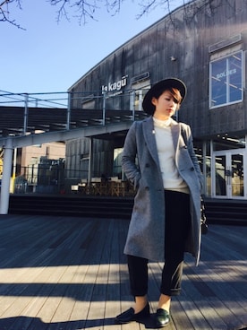 「DRWCYS（ドロシーズ）のアイテム（チェスターコート）」を使った、s_sさん（レディース・156cm）の冬コーディネート