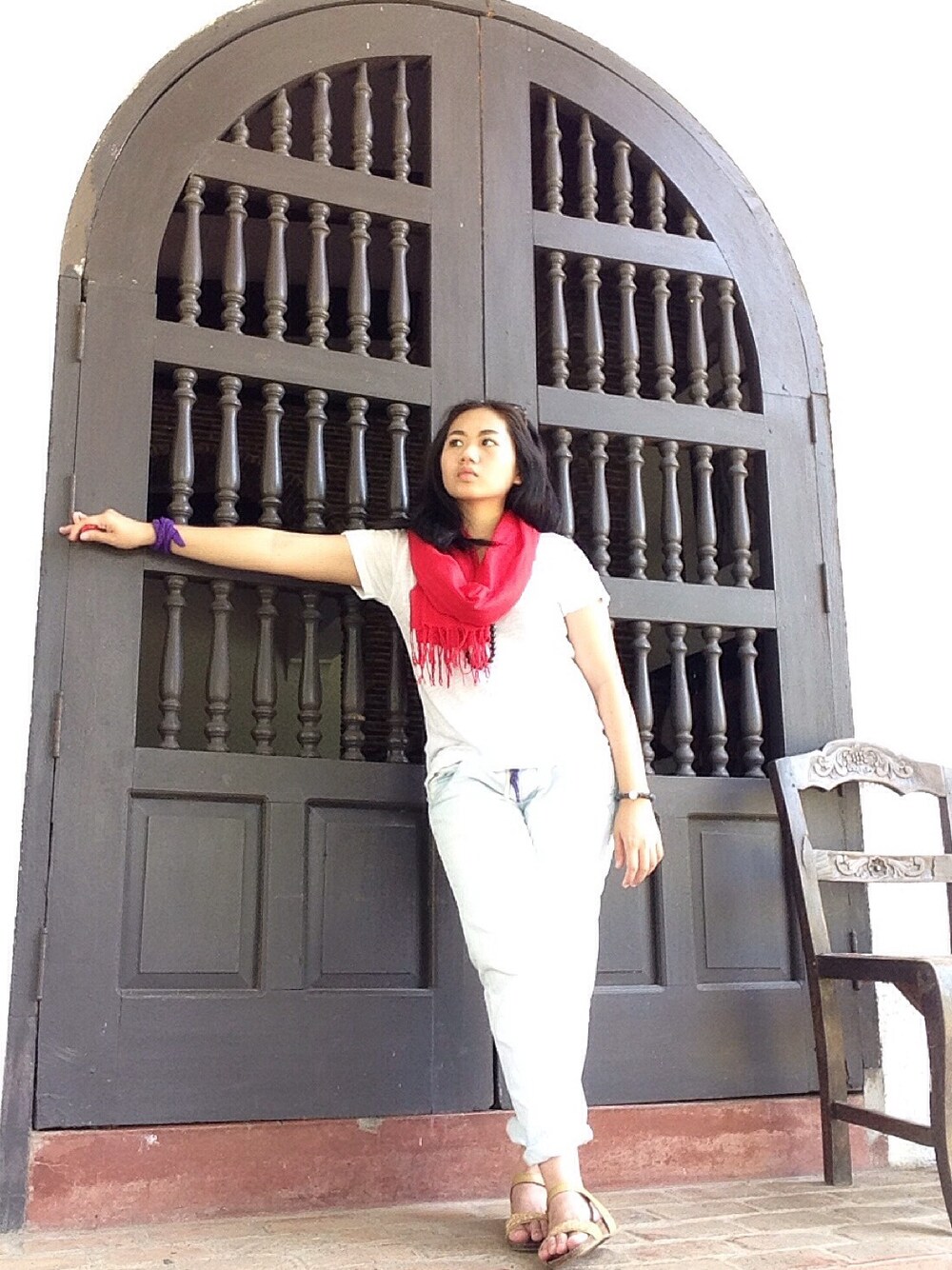 「fashion、STYLE、outfit、fashionista、ootd、casual、BASIC」｜「Terranovaのアイテム（その他パンツ、ホワイト系）」を使った、✖✖ ♥✖✖さん（レディース・165cm）の春コーディネートの1枚目の写真
