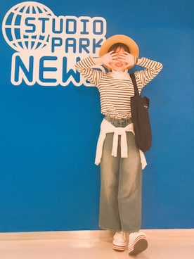 「Abercrombie&Fitch（アバークロンビーアンドフィッチ）のアイテム（バッグ）」を使った、Milky_beiru さん（レディース・158cm）の秋コーディネート