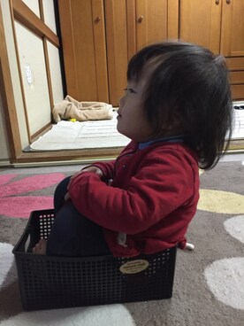 「TOMMY HILFIGER（トミーヒルフィガー）のアイテム（ワンピース/ドレス）」を使った、mi-さん（キッズ・70cm）の秋コーディネート