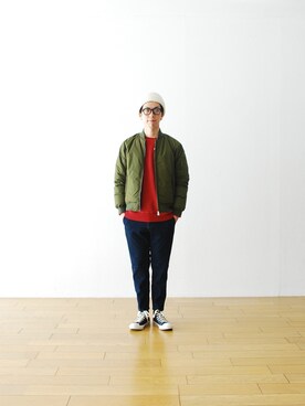 「アイテム（ジャケット/アウター）」を使った、WONDERMOUNTAINさん（メンズ・174cm・20代）の秋コーディネート