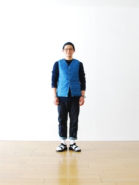 「アイテム（その他アウター）」を使った、WONDERMOUNTAINさん（メンズ・168cm・30代）の春コーディネート