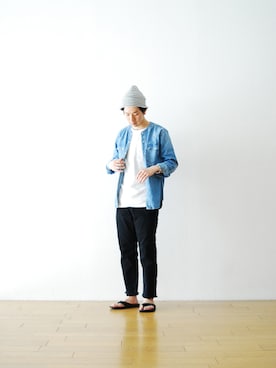 「PIG&ROOSTER」｜WONDERMOUNTAINさん（メンズ・174cm）の春コーディネート
