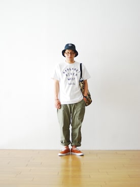 「THE DAY（ザデイ）のアイテム」を使った、WONDERMOUNTAINさん（メンズ・168cm）の春コーディネート