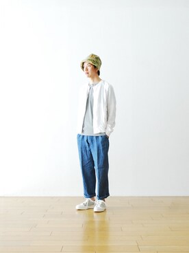 「アイテム（その他アウター）」を使った、WONDERMOUNTAINさん（メンズ・174cm・20代）の夏コーディネート