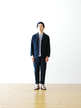 「アイテム（その他アウター）」を使った、WONDERMOUNTAINさん（メンズ・174cm・20代）の夏コーディネート