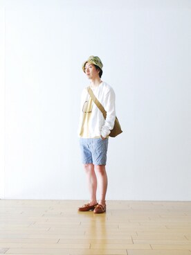 「アイテム（その他アウター）」を使った、WONDERMOUNTAINさん（メンズ・174cm・20代）の夏コーディネート