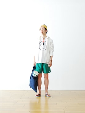 「PIG&ROOSTER」｜WONDERMOUNTAINさん（メンズ・174cm）の夏コーディネート
