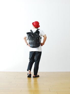 「アイテム（バックパック/リュック）」を使った、WONDERMOUNTAINさん（メンズ・168cm・30代）の夏コーディネート