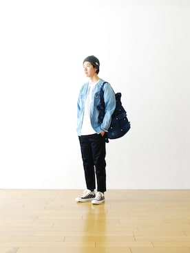 「PIG&ROOSTER」｜WONDERMOUNTAINさん（メンズ・174cm）の秋コーディネート