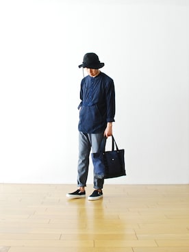 「アイテム（その他トップス）」を使った、WONDERMOUNTAINさん（メンズ・174cm）の秋コーディネート