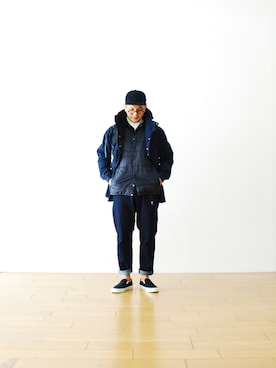 「アイテム（その他アウター）」を使った、WONDERMOUNTAINさん（メンズ・168cm・30代）の秋コーディネート