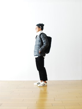 「adidas originals」｜「アイテム（その他アウター）」を使った、WONDERMOUNTAINさん（メンズ・168cm）の秋コーディネート