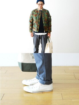 「KIJIMA TAKAYUKI」｜「アイテム（その他アウター）」を使った、WONDERMOUNTAINさん（メンズ・168cm）の秋コーディネート