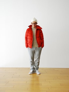 「THE NORTH FACE（ザノースフェイス）のアイテム（パンツ）」を使った、WONDERMOUNTAINさん（メンズ・168cm）の冬コーディネート