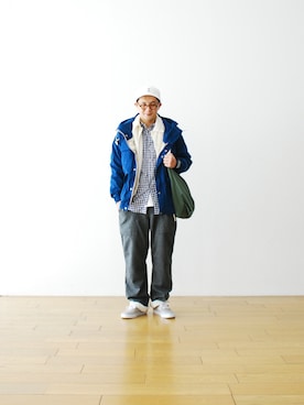 「アイテム（その他トップス）」を使った、WONDERMOUNTAINさん（メンズ・168cm）の冬コーディネート