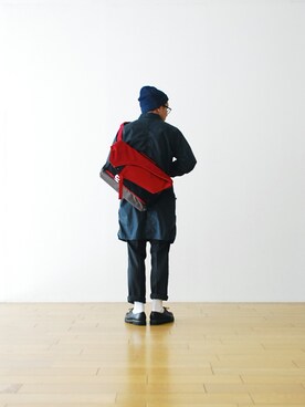 「新作」｜「アイテム（その他アウター）」を使った、WONDERMOUNTAINさん（メンズ・168cm）の冬コーディネート