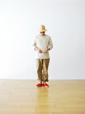 「アイテム（その他トップス）」を使った、WONDERMOUNTAINさん（メンズ・168cm）の春コーディネート