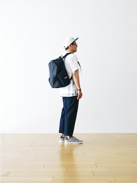 「アイテム（バックパック/リュック）」を使った、WONDERMOUNTAINさん（メンズ・168cm・30代）の春コーディネート