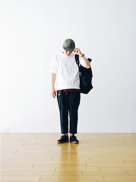 「CAMBER（キャンバー）のアイテム」を使った、WONDERMOUNTAINさん（メンズ・168cm）の夏コーディネート