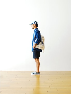 「 ＶＡＮＳ」｜WONDERMOUNTAINさん（メンズ・168cm）の夏コーディネート