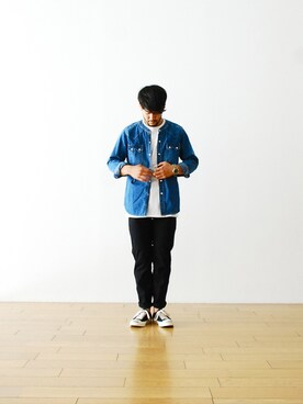 「PIG&ROOSTER（ピッグアンドルースター）のアイテム」を使った、WONDERMOUNTAINさん（メンズ・168cm）の夏コーディネート