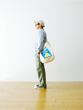 「アイテム（トートバッグ）」を使った、WONDERMOUNTAINさん（メンズ・174cm・30代）の秋コーディネート